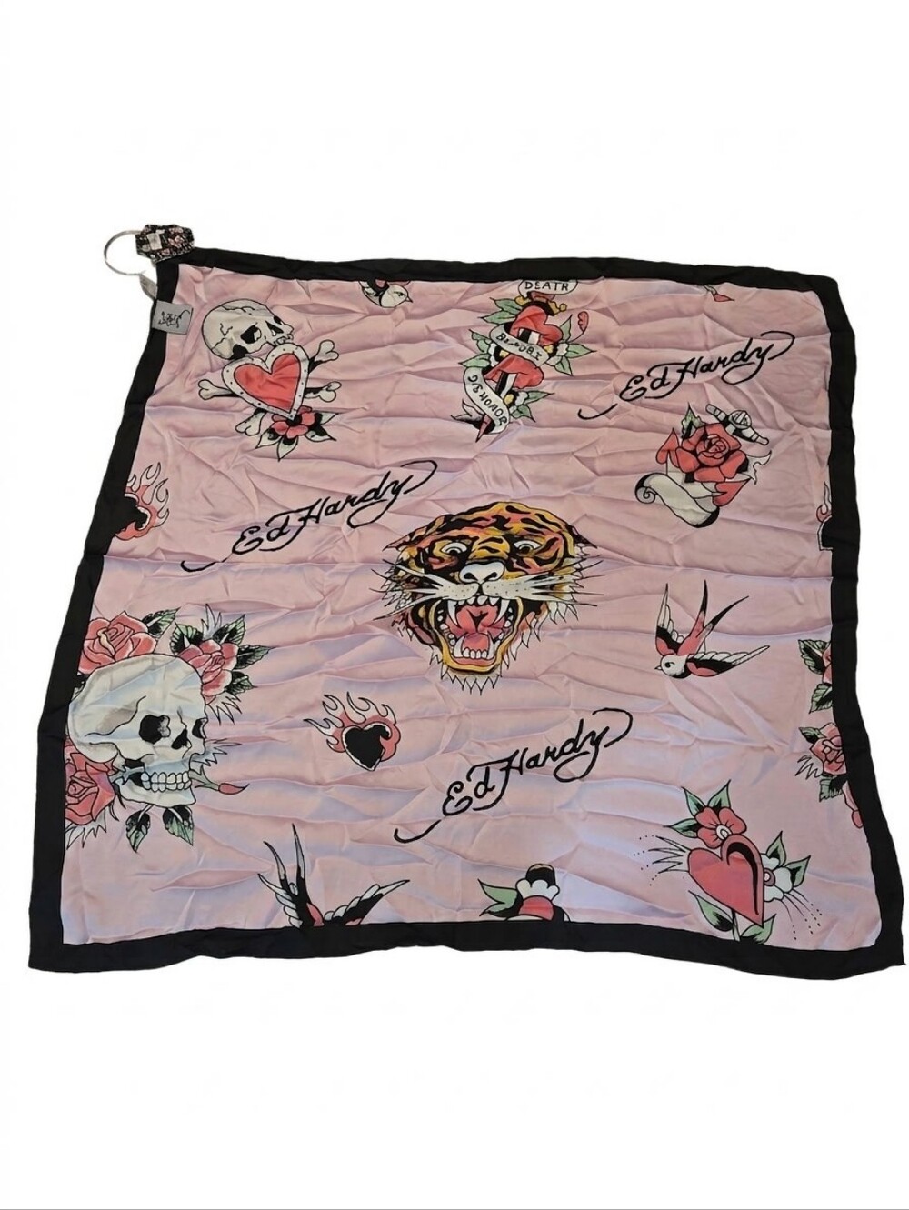 Ed Hardy Pink Tiger Pink Scarf NWT